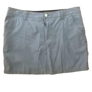 Icebreaker Destiny Wool Cotton Blend Gray Mini Skirt